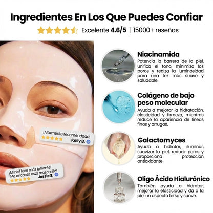 Maschera rivitalizzante al collagene