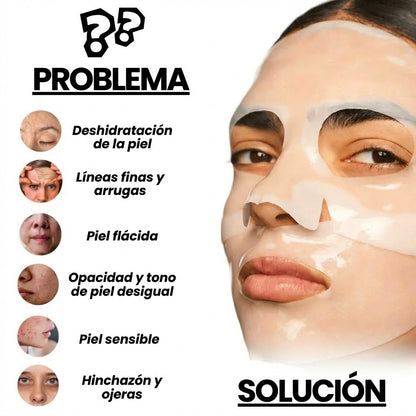 Maschera rivitalizzante al collagene