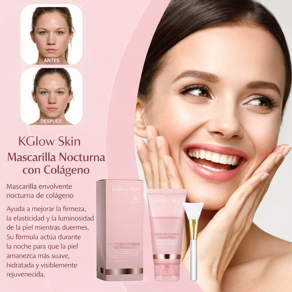 KGlow Skin Maschera notturna al collagene